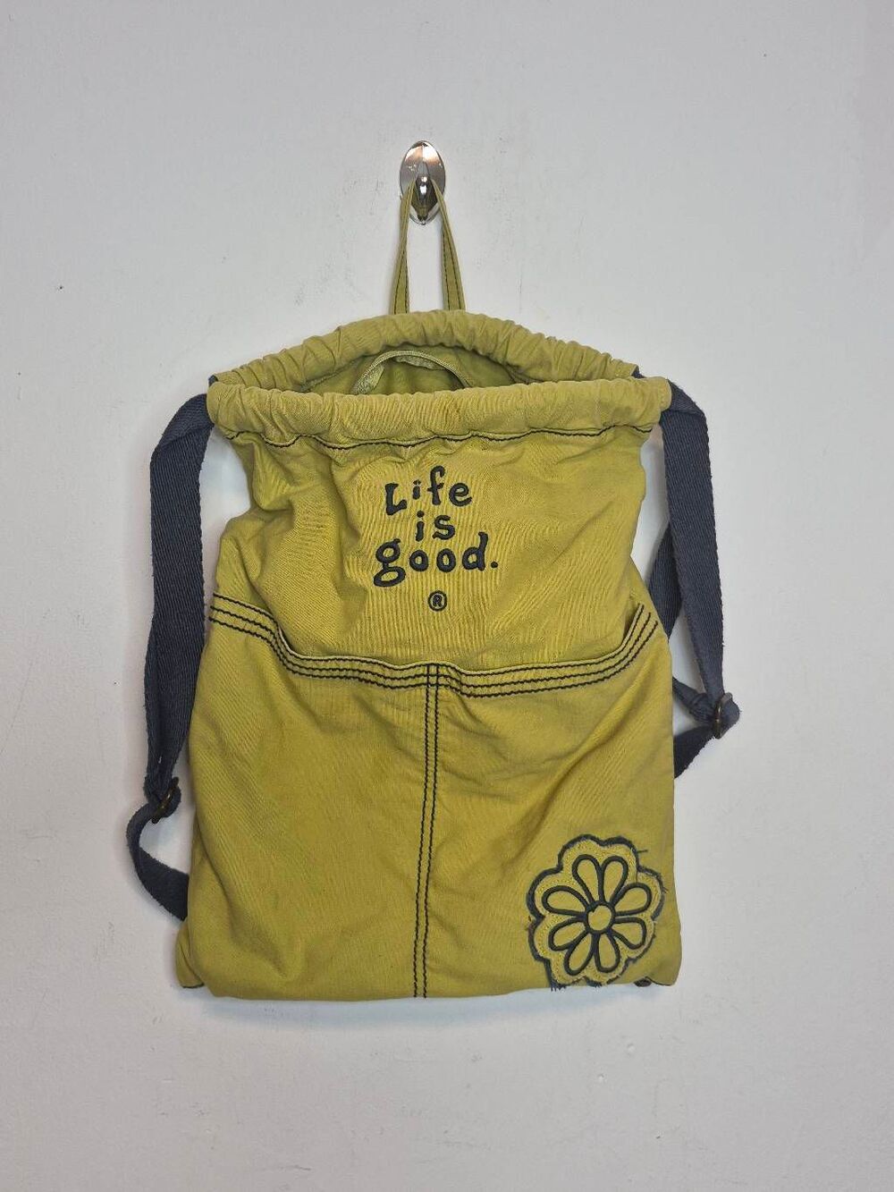 Life is Good drawstring backpack - Picture 3 of 8